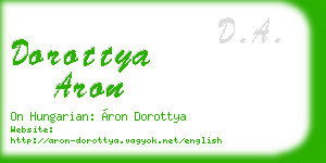 dorottya aron business card